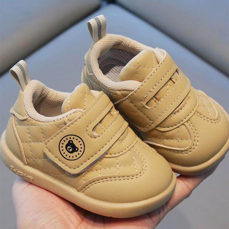 婴幼儿鞋春季和秋季新软底防滑男婴休闲鞋魔术贴女孩平底鞋0-2岁