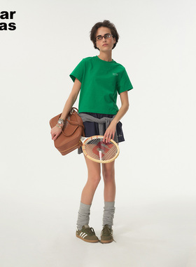 【Haar Baas】经典老钱感简约slogan印花T恤