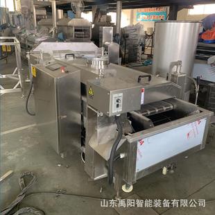 小龙虾油炸机 商用面筋麻球油饼棋子块饼干膨化成型油炸流水线