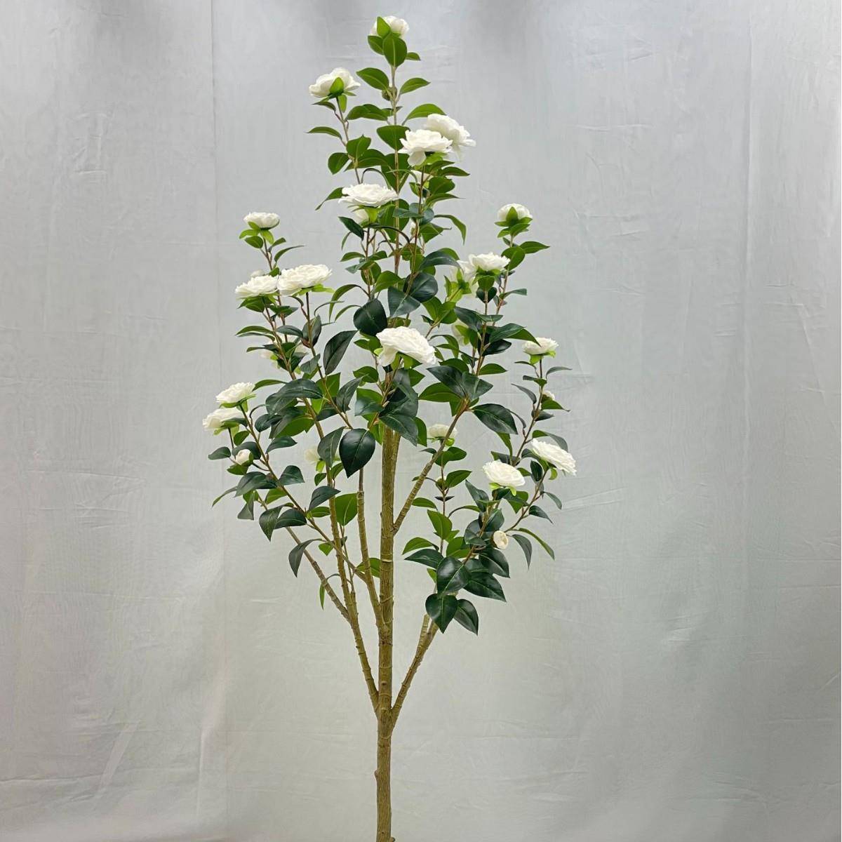 跨室境热销白色仿茶花树造花真卉仿真绿植办人公客156121厅庭院落