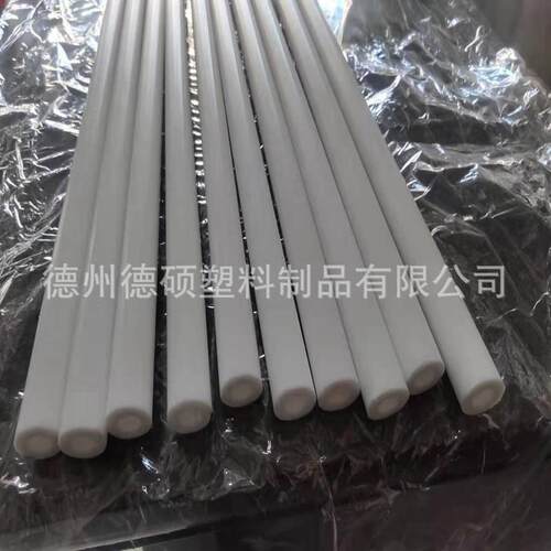 .PTFE乳白色四氟绝缘硬管/非标聚四氟乙烯管生产直径8/12/20