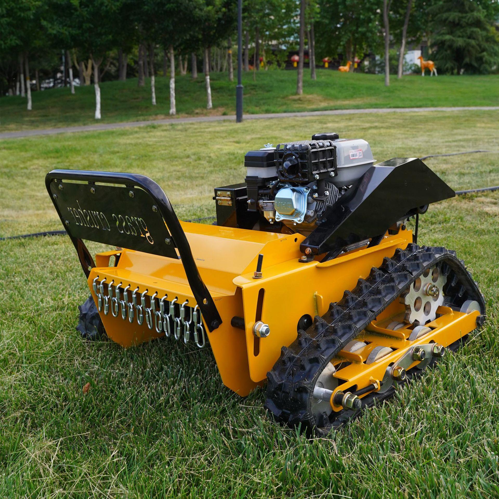 源头工厂履带柴油遥控割草机55公分果园山坡丘陵开荒碎草机跨境