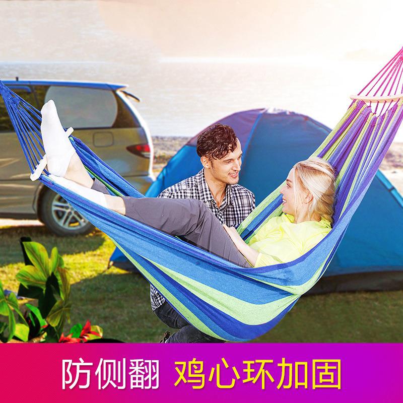 厂家户外休闲吊床吊椅单人加厚帆布儿童学生宿舍寝室露营秋千