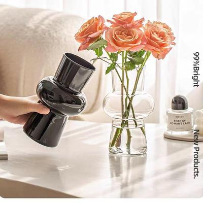 欧式复古玻璃花瓶个性创意客厅餐厅插花水养容器摆件装饰工艺品