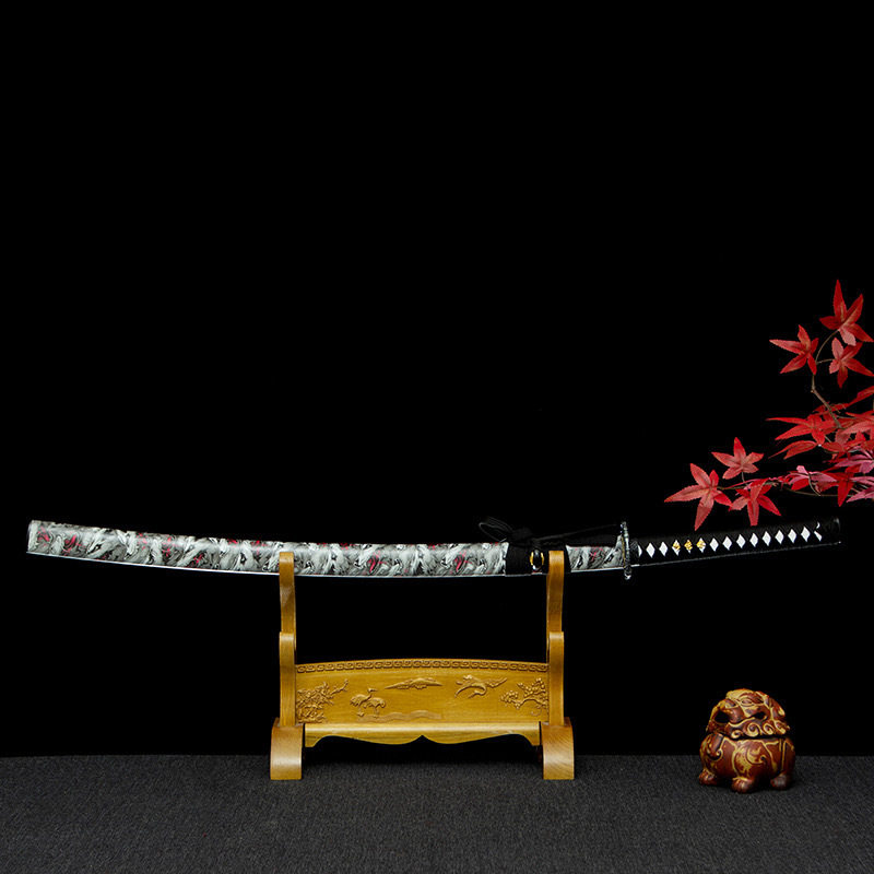 日本武士刀高锰钢收藏摆件冷兵器
