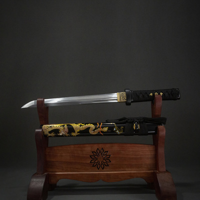 龙泉手工一体防身短刀东洋胁差