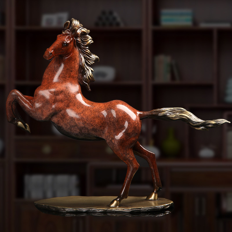 铜智欧马到成功全铜生肖马摆件办公室酒柜玄关客厅装饰开业礼品,家居饰品,装饰摆件,淘宝优惠券,粉丝福利购,淘宝优惠卷