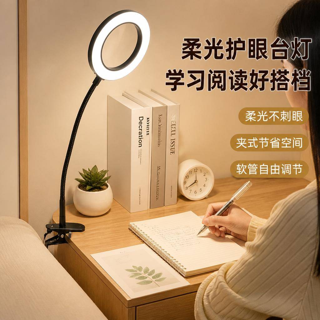 书桌学习专用柔光护眼小台灯｜