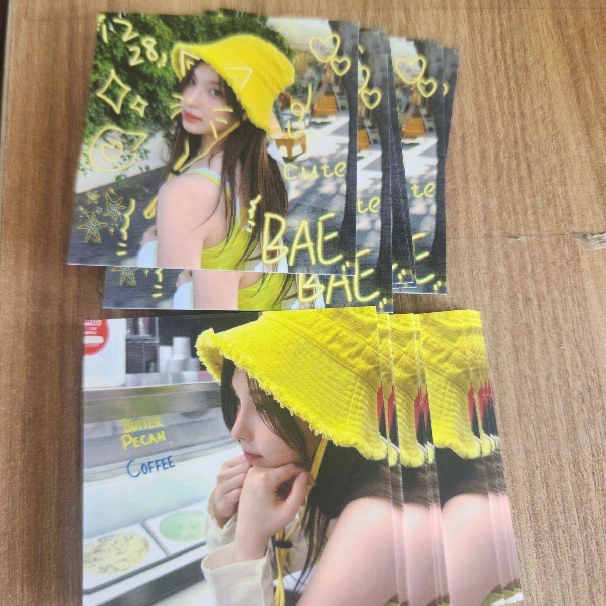 明星周边【现货即发】nmixx爻wm涂鸦小方卡 Lily吴海媛张圭真金智