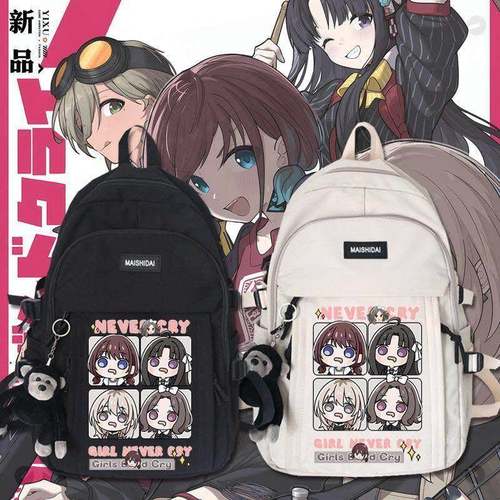 哭泣少女乐队动漫周边二次元学生日系书包男女简约双肩旅行背包tt