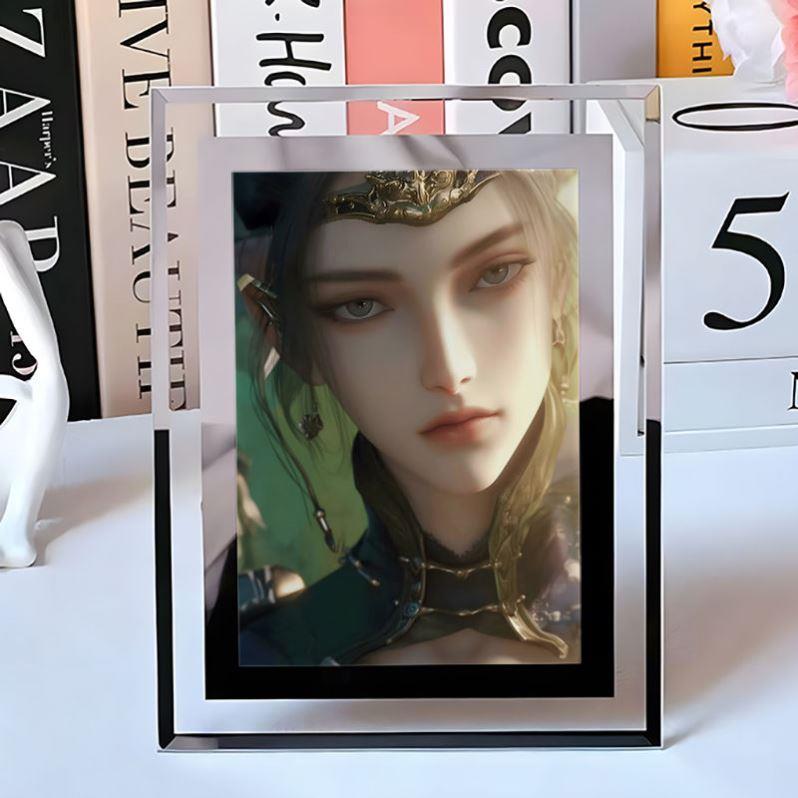 永劫无间玉面判官定制周边水晶相框高颜值桌面摆件ins风摆台