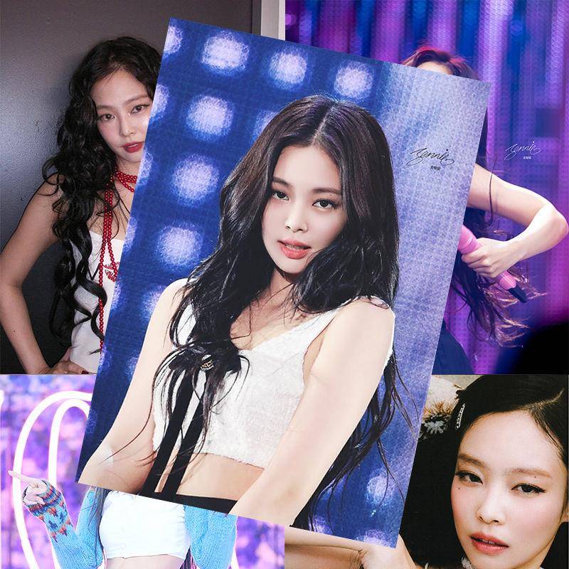 金珍妮Jennie海报明星周边同款亲笔签名写真照片宿舍墙贴卧室壁纸