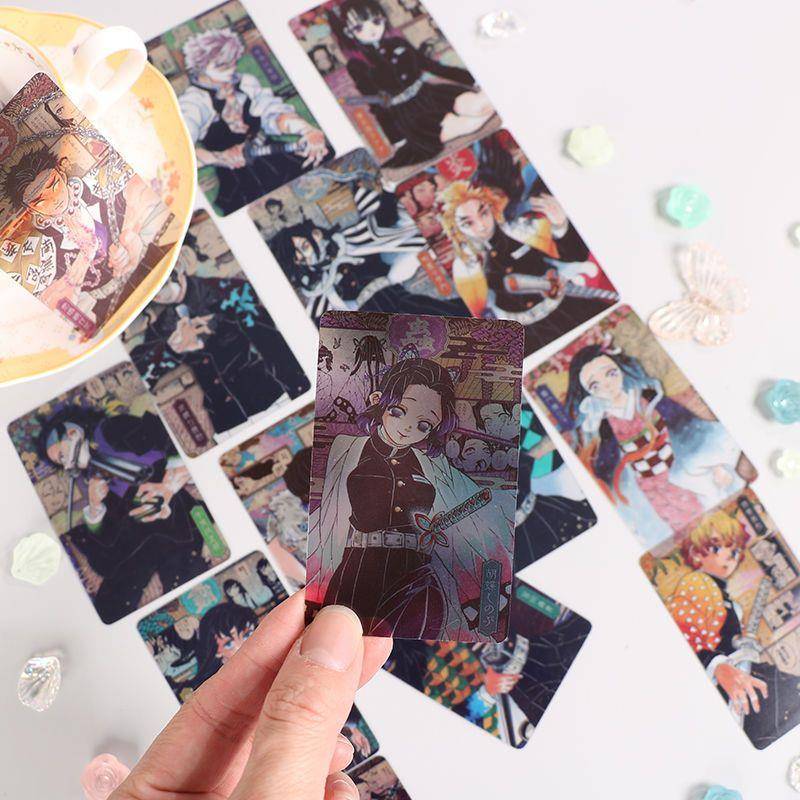 【6705人】1套16张鬼灭透卡PVC小卡胡蝶忍义勇无一郎动漫周边