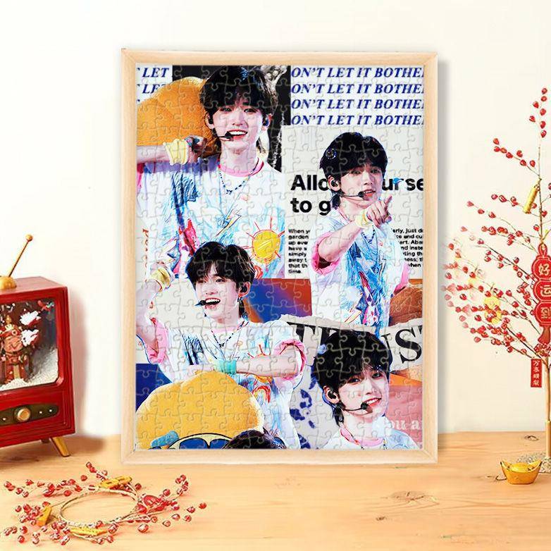 宋亚轩木质拼图2000片以上ins风时代少年团桌面摆件送朋友diy益智