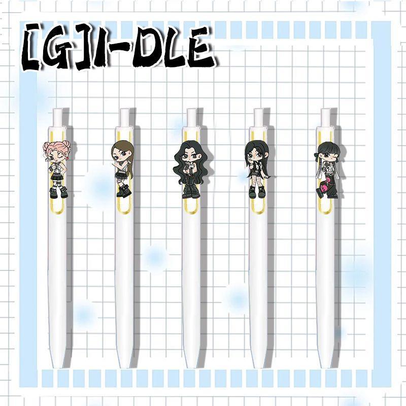 新款【G】I-DLE宋雨琦赵美延米妮周边中性笔0.5mm刷题考试专用速