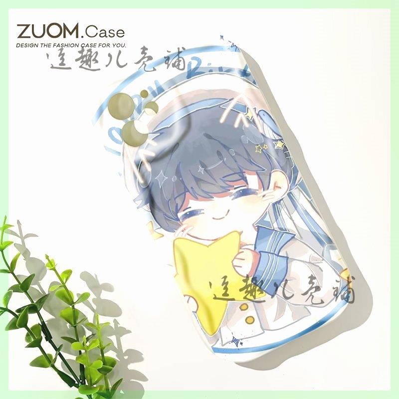 周深Q版奶油纹手机壳适用华为荣耀90vivox90小米OPPO苹果15