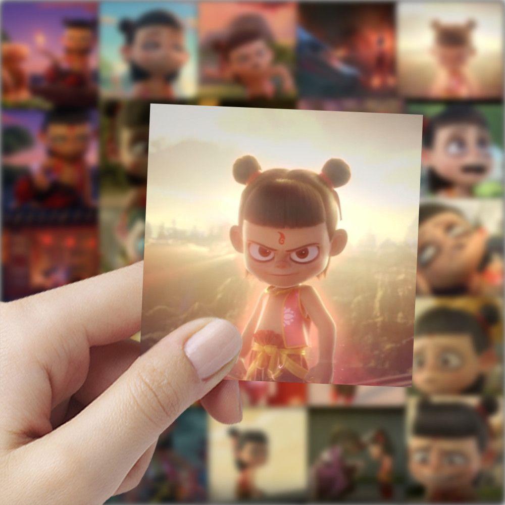 177张哪吒之魔童降世卡通动画贴画手机壳行李箱桌面diy防水贴纸