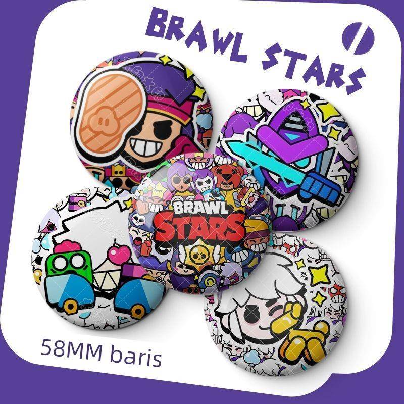 荒野乱斗游戏周边谷子收藏徽章吧唧柯尔特阿方布洛克学生痛包挂件