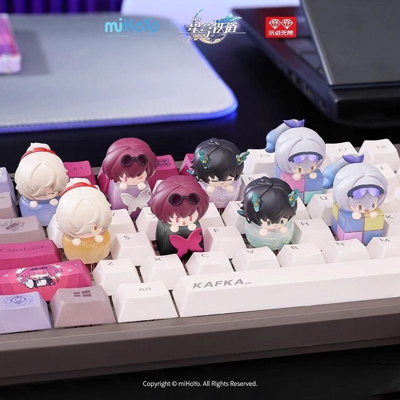 摆星穹铁道指尖键帽系列米第哈游崩坏1潮流盲弹盒周边桌面件挂件