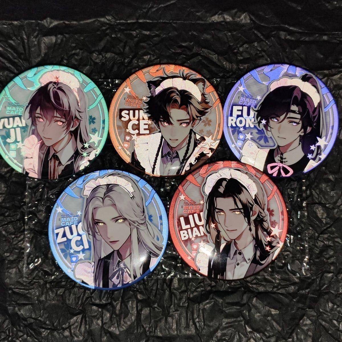 代号鸢同周边女仆左慈袁基孙策傅融刘辩瑟瑟吧唧徽章58女生礼物