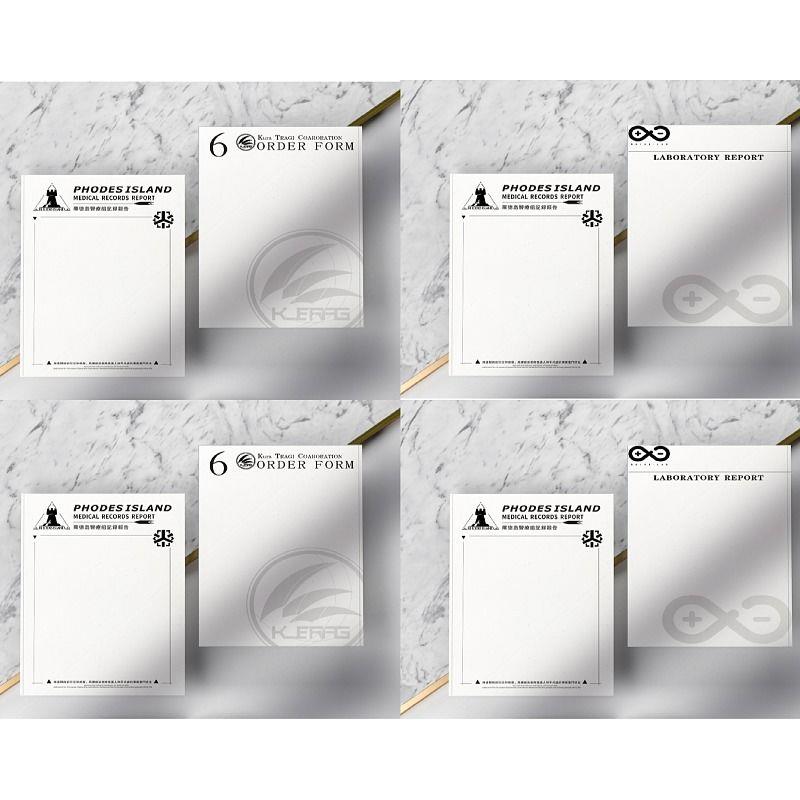 新款定制明日方舟游戏罗德岛医疗组记录报告明日方舟周边草稿本信