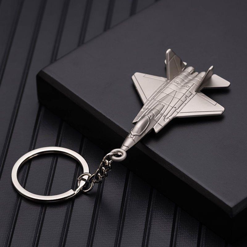 歼35a飞机模型模型歼35A纪念品钥匙飞机挂件礼品战斗机金属钥匙扣