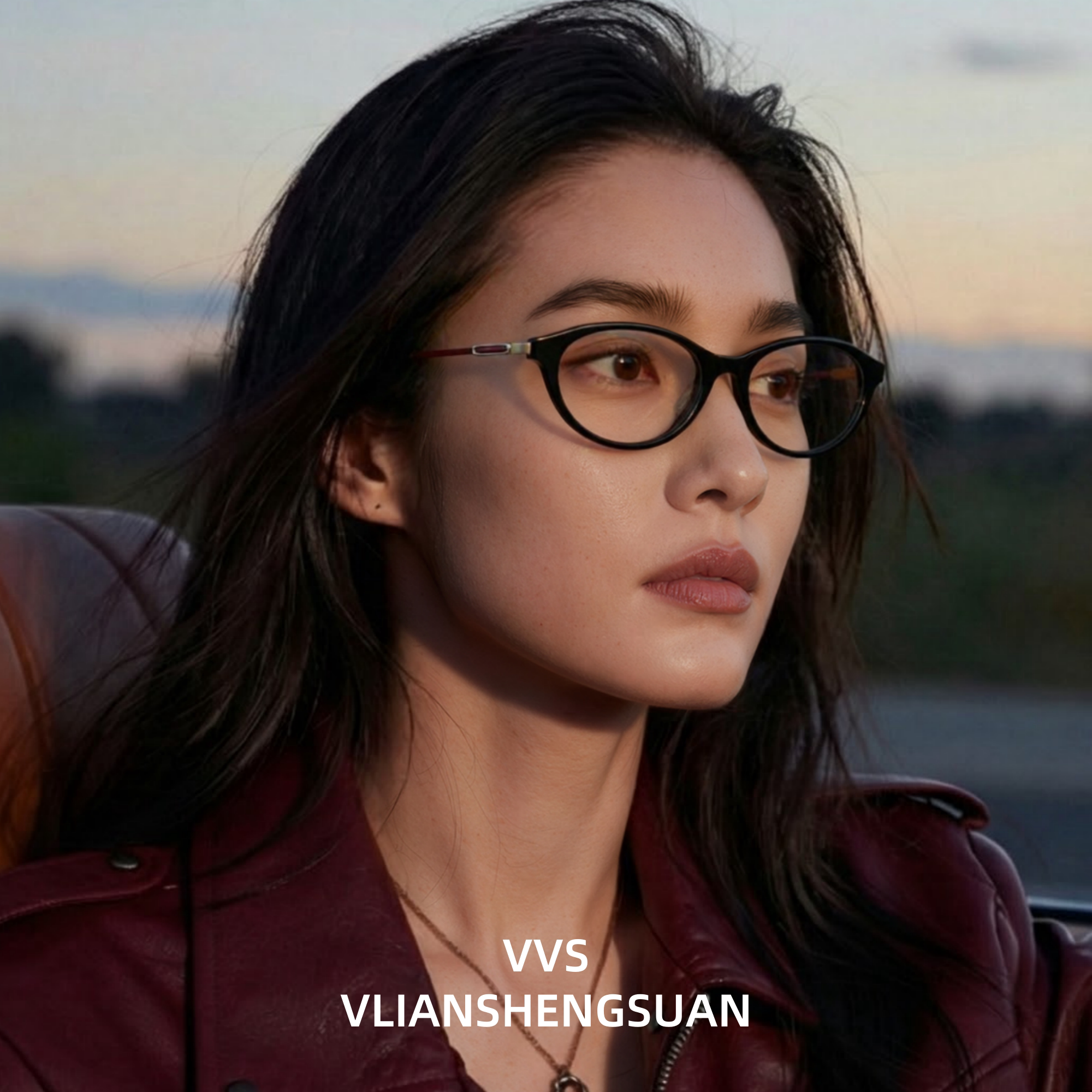 VVS眼镜百搭美拉德复古猫眼防蓝光素颜近视老花可配镜眼镜女V025