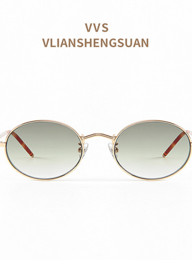 VVS眼镜墨镜太阳镜日系椭圆框时尚复古街拍经典港风防紫外线KOREA