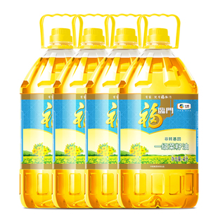 福临门食用油非转基因一级菜籽油4L厨房用油家庭装中粮出品
