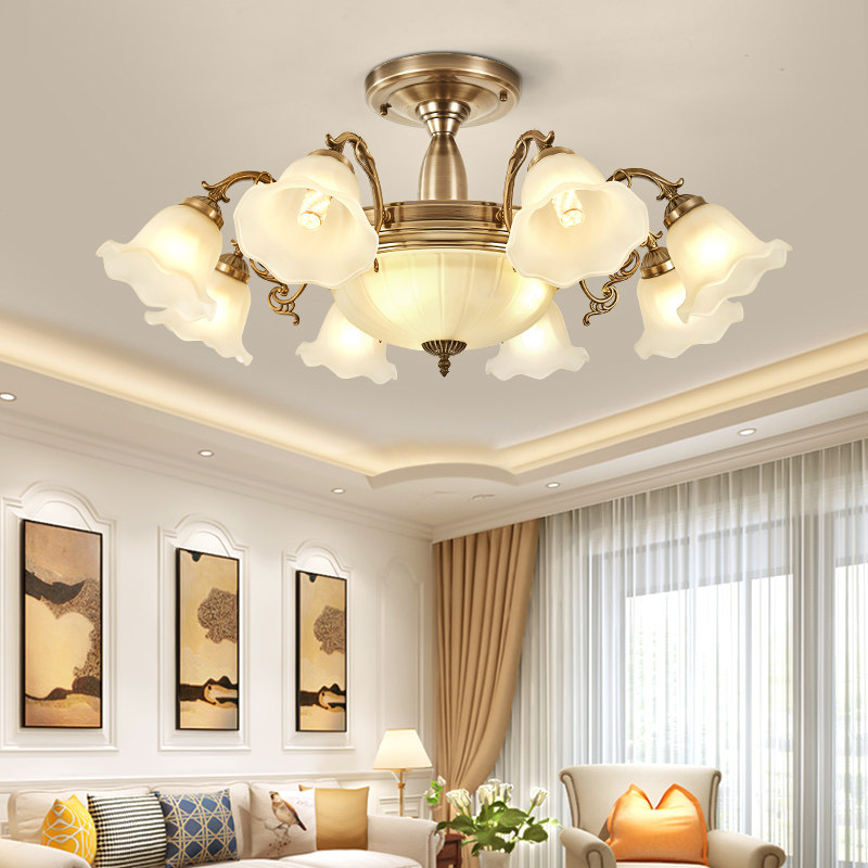 欧式吸顶灯小户型田园风格客厅卧C室餐厅套装灯具温馨个性入户灯