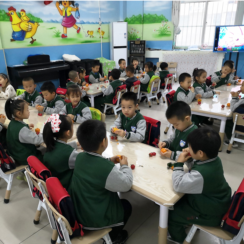 幼儿园儿童椅塑料k靠背加厚家用可升降调节宝宝小孩学习板凳桌椅