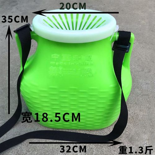 新款鱼篓子e塑料加厚装鱼黄鳝螃蟹泥鳅小龙虾钓鱼海鲜渔具背篓鱼