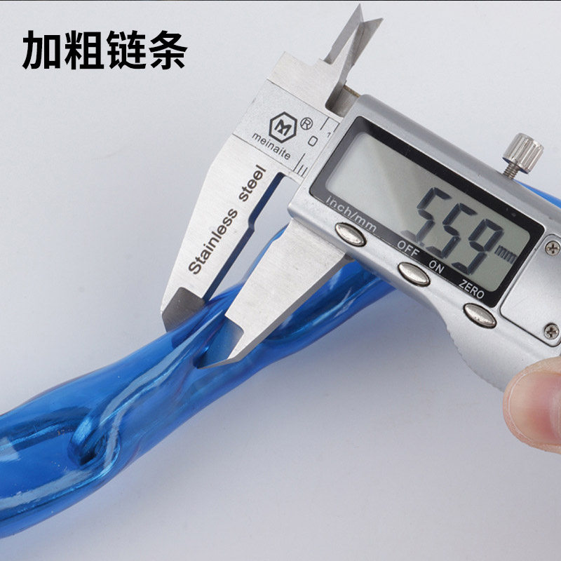 朝阳链条锁铜芯包皮链条锁链锁皮套锁防水防盗R摩托车锁电动车锁