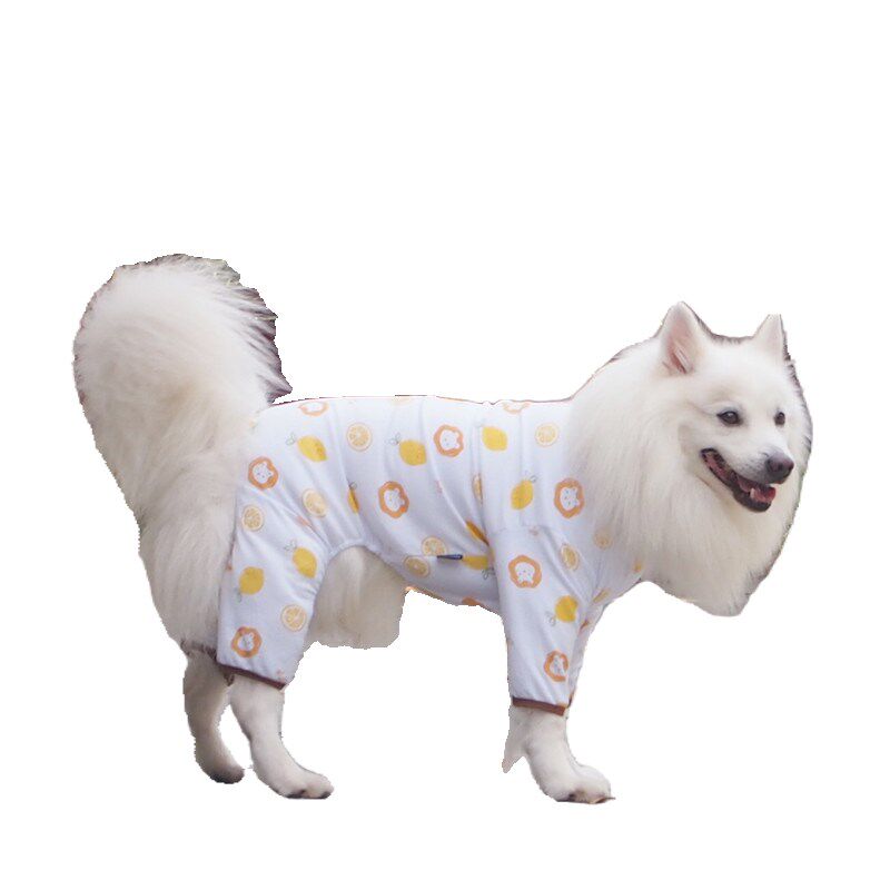 狗狗衣服c夏季四脚衣防掉毛雪纳瑞春秋中大型犬金毛萨摩银狐居家