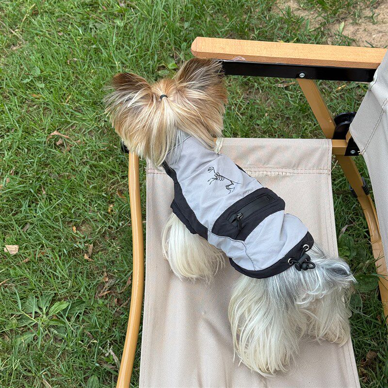 小甜粥宠物服狗狗防水防晒冲锋衣纯棉夏季薄款约克夏Z小型犬衣服