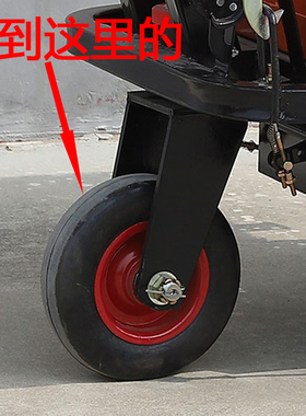 10寸12寸25cm28cmt工地手推电动三轮车方向万向转向轮耐磨实心轮