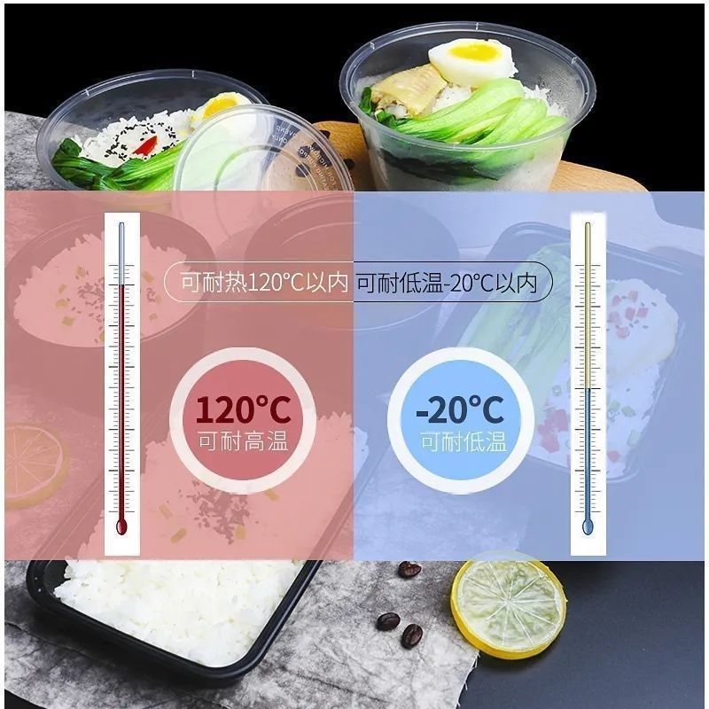 【今日特价e】一次性打包盒饭盒长方形带盖方盒透明塑料快餐盒整