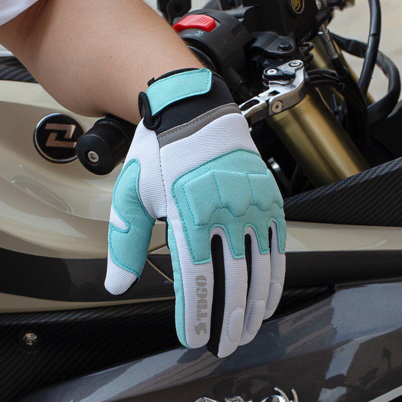 秋冬季摩托车手套保暖骑行防风防水防寒加绒加厚S机车男女四季通