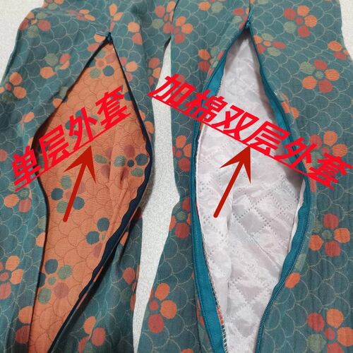 双层纱全棉成人颈椎枕头套单人A纯棉枕套圆柱糖果单人枕头套荞麦