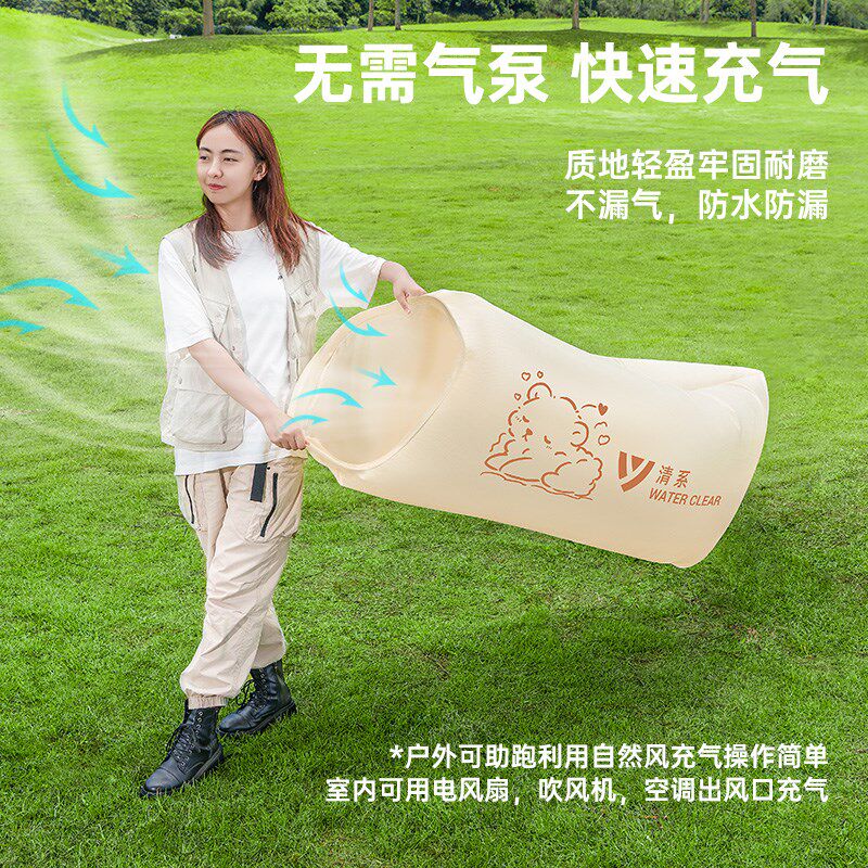 充气沙发户外露营懒人可睡神器空C气单人便携气垫床音乐节野餐坐