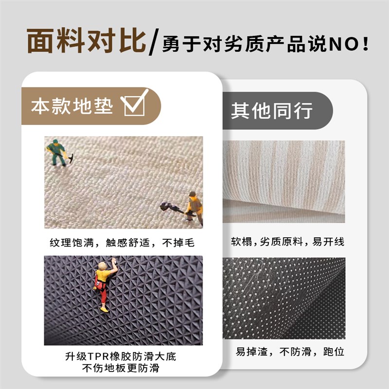 高级入户门地垫新款进门脚垫玄关客D厅地毯家用门口门垫防滑可裁