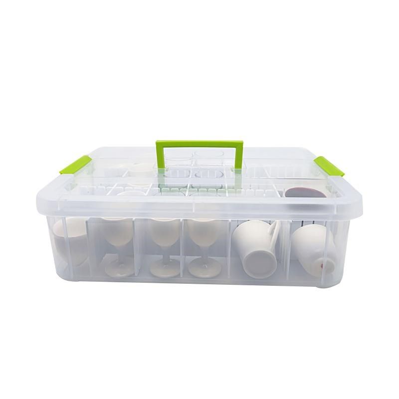 小茶水杯白酒咖啡k杯收纳盒分格可叠加多层手提幼儿园分类透明大,收纳整理,茶具收纳盒,淘宝优惠券,粉丝福利购,淘宝优惠卷