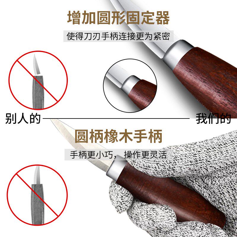 手工雕刻刀木刻刀套装工匠精雕木雕刻手工刀美工刻木W头入门工具
