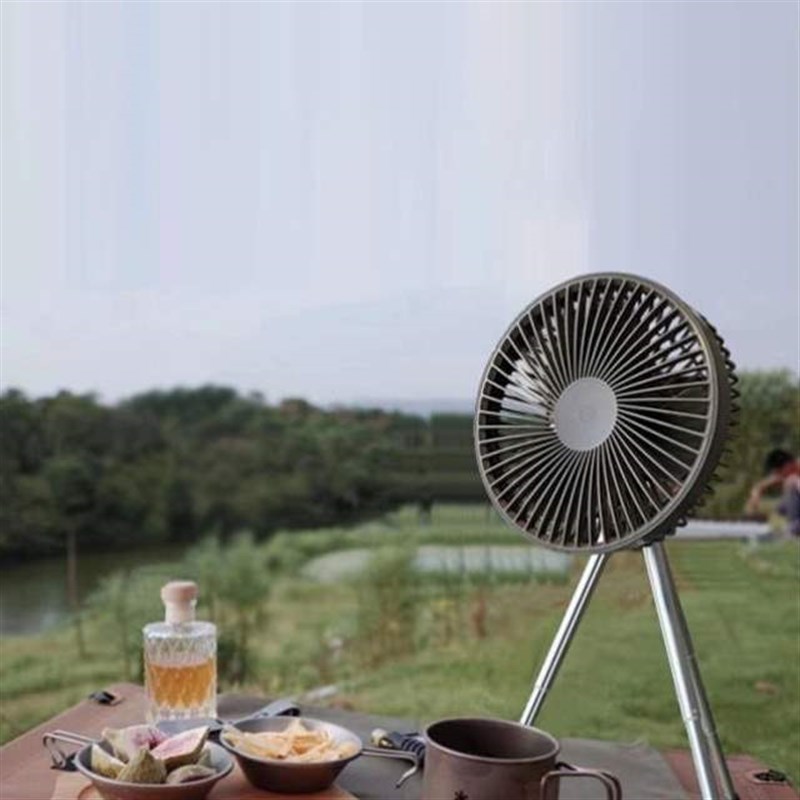 扇收纳户外伸缩露营帐篷拉斯风扇风力威充电大三脚架折叠吊扇续航
