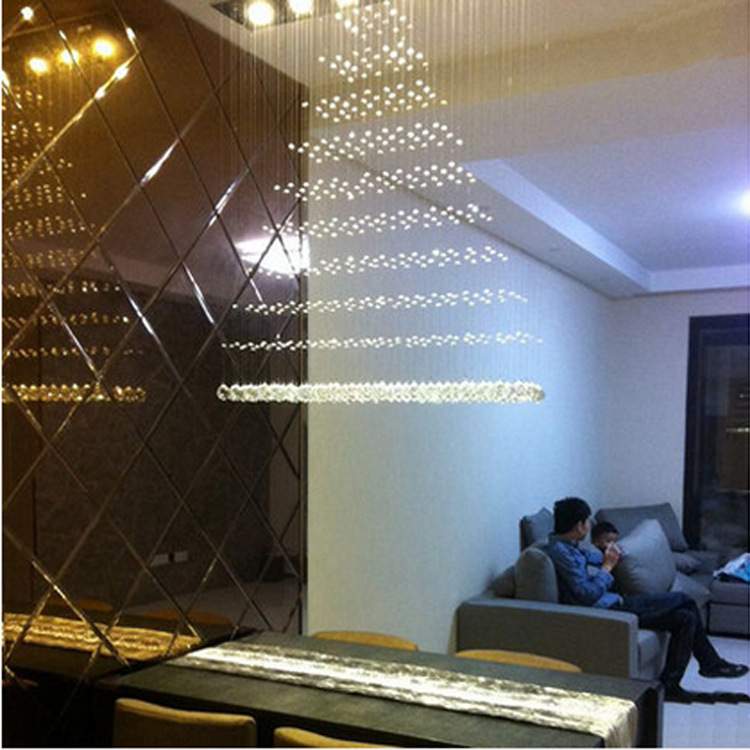 LED水晶吊灯现代时尚创意简约吧台灯餐厅灯吊线灯灯具