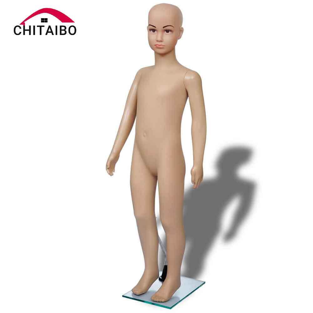 服装儿童模特道具小孩肤色站立塑料模特童装橱窗服装展示架