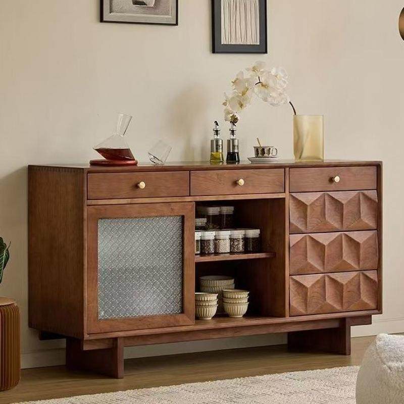 法式复古樱桃木全实木餐边柜客厅家用靠墙多功能落地收纳柜储物柜,鲜花速递/花卉仿真/绿植园艺,割草机/草坪机,淘宝优惠券,粉丝福利购,淘宝优惠卷