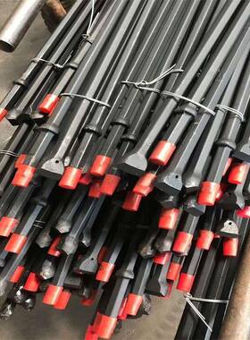 供应一体钎B22钻杆带32钻头煤矿开采带钻头镐钎B22直径32钻头钻杆