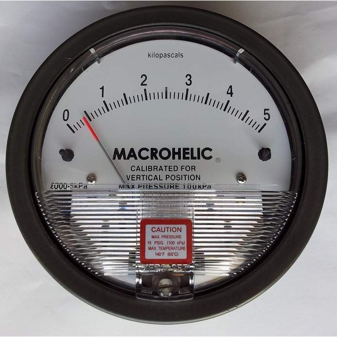现货压差表MACROHELIC 2000系列2300-120pa正负差压计指针表产品