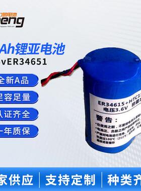 共享单车智能锁3.6VER34615带1550电容19Ah锂亚电池一次性柱式电